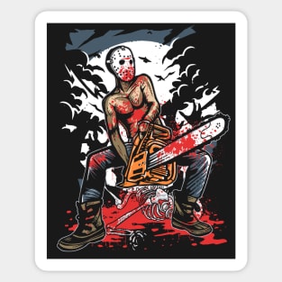 Chainsaw Killer Sticker